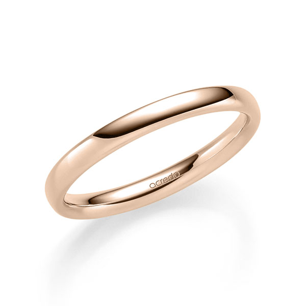 klassieke trouwring in roodgoud 14 kt. van acredo - S-1290-10 klassieke trouwring in roodgoud 14 kt. van acredo - S-1290-10