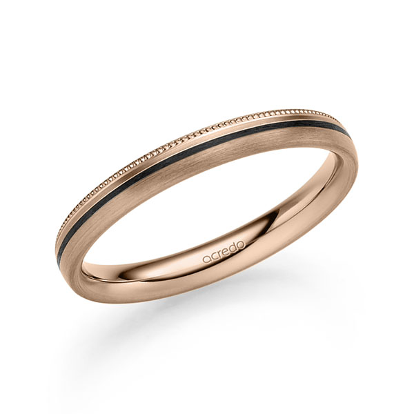 Klassieke trouwring in roodgoud 14 kt. van acredo - S-1299-22 Klassieke trouwring in roodgoud 14 kt. van acredo - S-1299-22