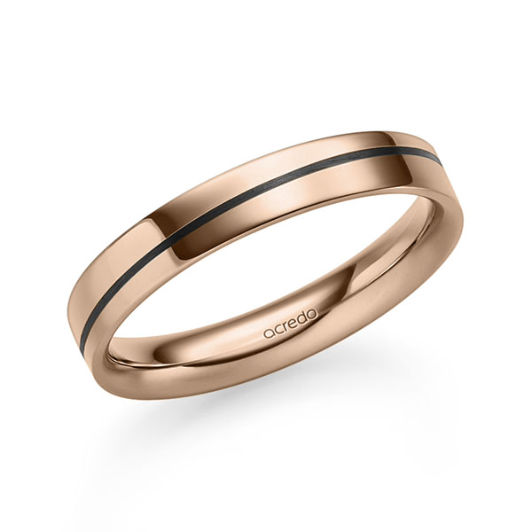 Klassieke trouwring in roodgoud 14 kt. van acredo - S-1301-19 Klassieke trouwring in roodgoud 14 kt. van acredo - S-1301-19
