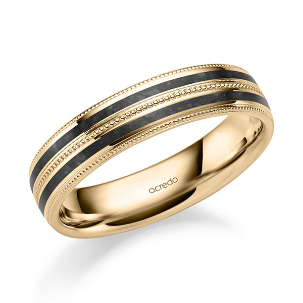 Klassieke trouwring in roségoud 14 kt. van acredo - A-2035-3