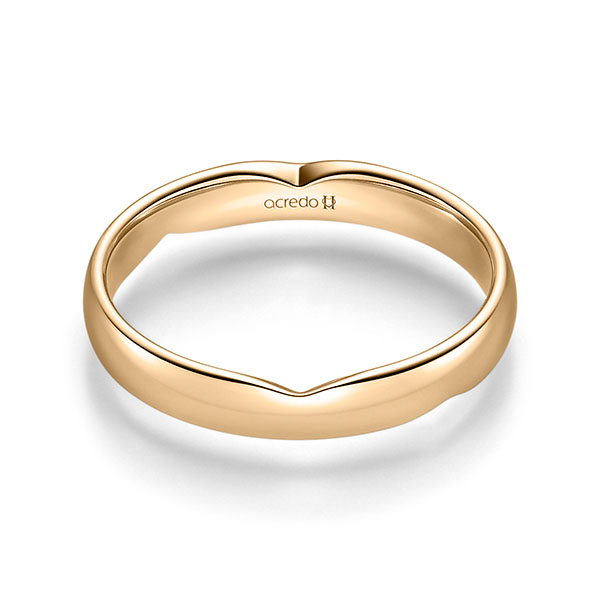 Klassieke trouwring in roségoud 14 kt. van acredo
