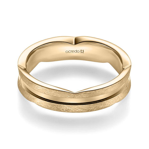 Klassieke trouwring in roségoud 14 kt. van acredo - A-2354-24