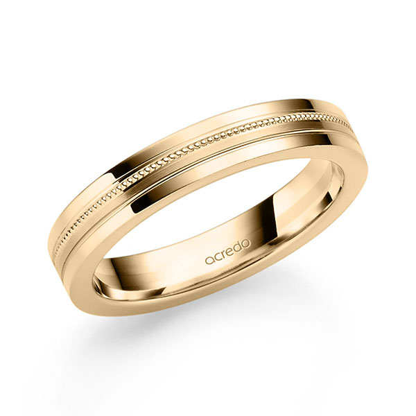 Klassieke trouwring in roségoud 14 kt. van acredo - S-1320-3