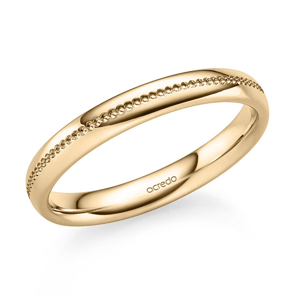 Klassieke trouwring in roségoud 14 kt. van acredo - S-1353-3