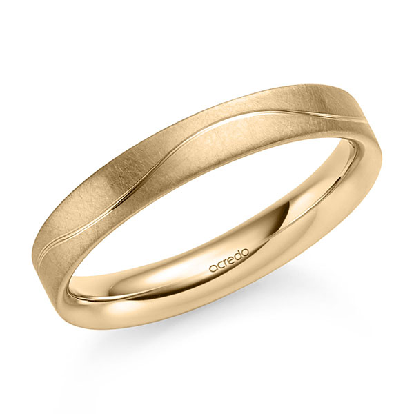 Klassieke trouwring in roségoud 14 kt. van acredo - S-1370-3