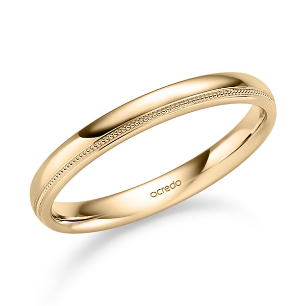 Klassieke trouwring in roségoud 14 kt. van acredo - S-1445-3