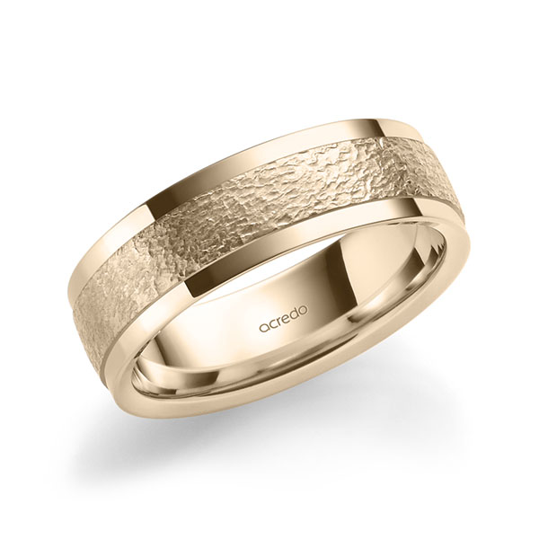 Klassieke trouwring in Signature Goud 585 , crushed van acredo - A-2054-18 Klassieke trouwring in Signature Goud 585 , crushed van acredo - A-2054-18