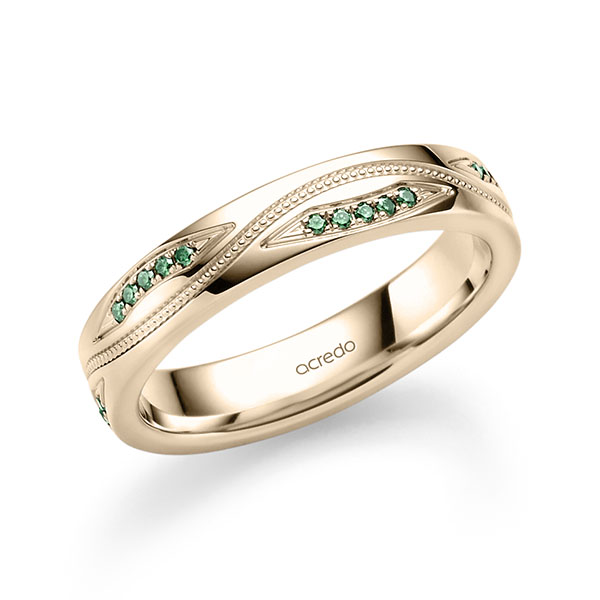Klassieke trouwring in Signature Goud 585 met in totaal 0,15 ct. Briljant van acredo