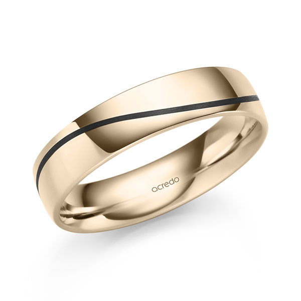 Klassieke trouwring in Signature Goud 585 van acredo