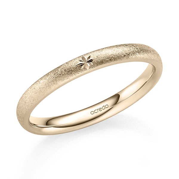 Klassieke trouwring in Signature Goud 585 van acredo - S-1350-6