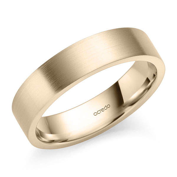 klassieke trouwring in Signature Goud 585 van acredo