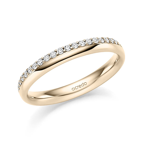 Klassieke trouwring in Signature Goud 585 van acredo