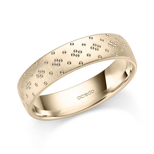 Klassieke trouwring in Signature Goud 585 van acredo