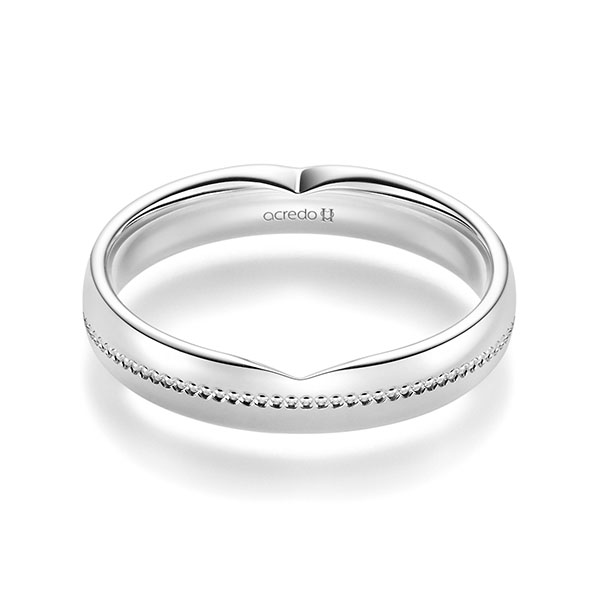Klassieke trouwring in witgoud 14 kt. van acredo - A-2393-18 Klassieke trouwring in witgoud 14 kt. van acredo - A-2393-18