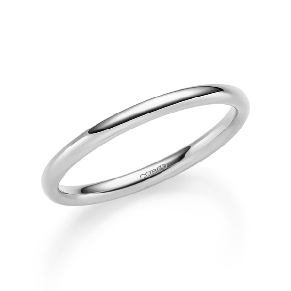 klassieke trouwring in witgoud 14 kt. van acredo - S-1289-12 klassieke trouwring in witgoud 14 kt. van acredo - S-1289-12