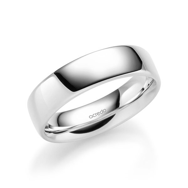 klassieke trouwring in witgoud 14 kt. van acredo klassieke trouwring in witgoud 14 kt. van acredo