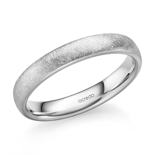 klassieke trouwring in witgoud 14 kt. van acredo - S-1352-1