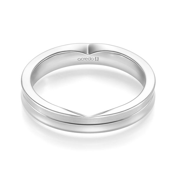 Klassieke trouwring in witgoud 18 kt. van acredo - A-2329-25 Klassieke trouwring in witgoud 18 kt. van acredo - A-2329-25