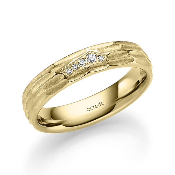 klassischer Trauring/Ehering in aussen Gelbgold 585 , innen Gelbgold 585 mit zus. 0,043 ct. Brillant tw, si von acredo - A-2413-15 klassischer Trauring/Ehering in aussen Gelbgold 585 , innen Gelbgold 585 mit zus. 0,043 ct. Brillant tw, si von acredo - A-2413-15