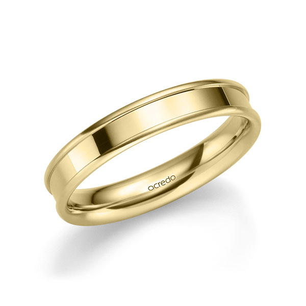 klassischer Trauring/Ehering in Gelbgold 375 von acredo - A-2211-6