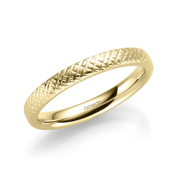 klassischer Trauring/Ehering in Gelbgold 375 von acredo - A-2311-7