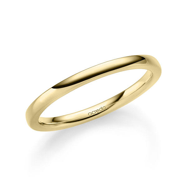 klassischer Trauring/Ehering in Gelbgold 375 von acredo - A-2382-3