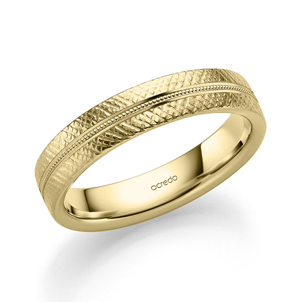klassischer Trauring/Ehering in Gelbgold 375 von acredo - A-2411-15