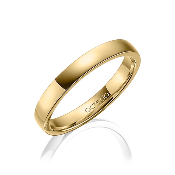 klassischer Trauring/Ehering in Gelbgold 585 von acredo - A-1270-12