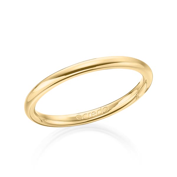klassischer Trauring/Ehering in Gelbgold 585 von acredo - A-1277-7 klassischer Trauring/Ehering in Gelbgold 585 von acredo - A-1277-7