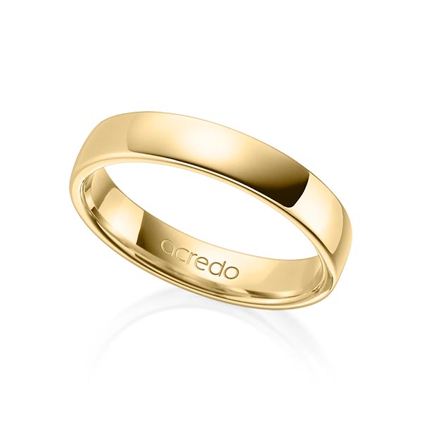 klassischer Trauring/Ehering in Gelbgold 585 von acredo - A-1281-7