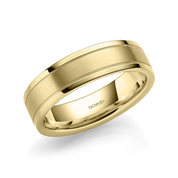 klassischer Trauring/Ehering in Gelbgold 585 von acredo - A-1974-17