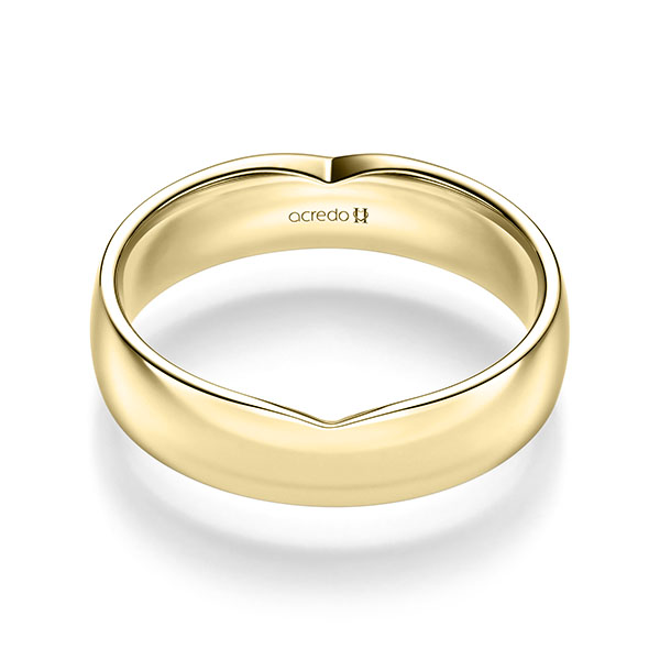 klassischer Trauring/Ehering in Gelbgold 585 von acredo
