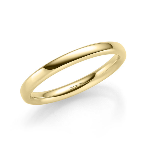 klassischer Trauring/Ehering in Gelbgold 585 von acredo - A-2316-7 klassischer Trauring/Ehering in Gelbgold 585 von acredo - A-2316-7