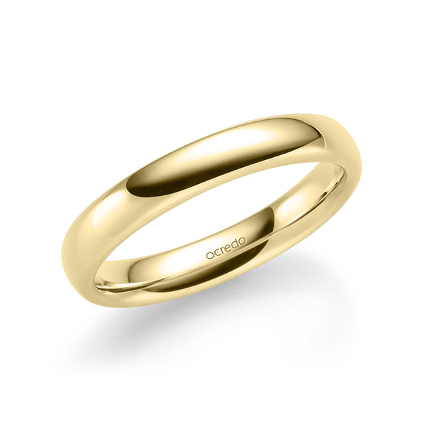 klassischer Trauring/Ehering in Gelbgold 585 von acredo