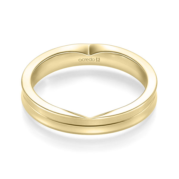 klassischer Trauring/Ehering in Gelbgold 585 von acredo