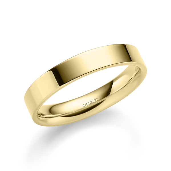 klassischer Trauring/Ehering in Gelbgold 585 von acredo