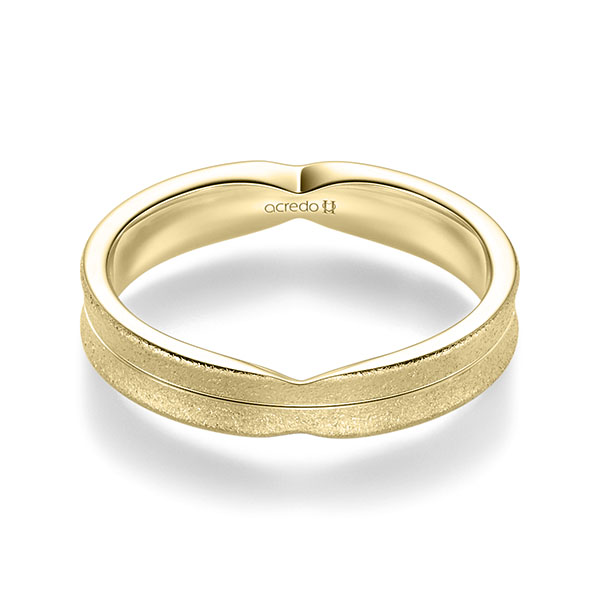 klassischer Trauring/Ehering in Gelbgold 585 von acredo