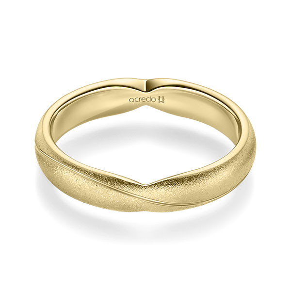 klassischer Trauring/Ehering in Gelbgold 585 von acredo