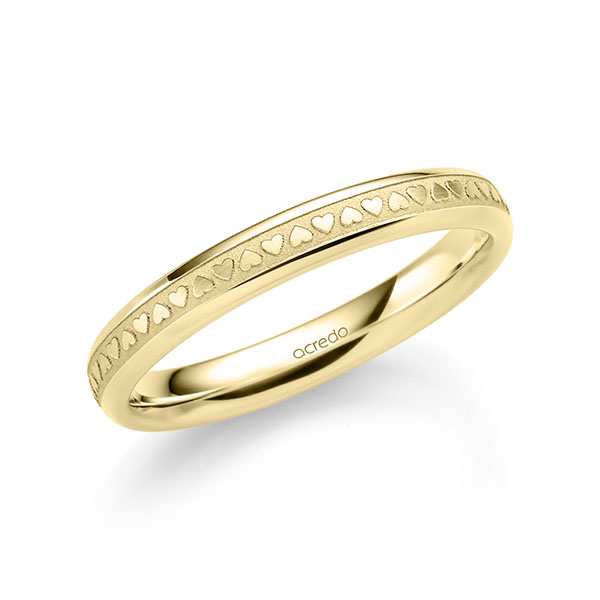klassischer Trauring/Ehering in Gelbgold 585 von acredo - A-2370-13