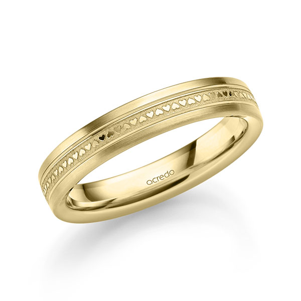 klassischer Trauring/Ehering in Gelbgold 585 von acredo