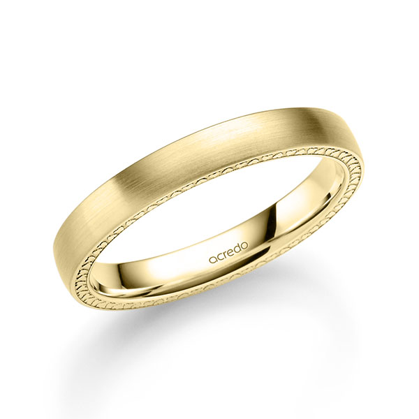 klassischer Trauring/Ehering in Gelbgold 585 von acredo
