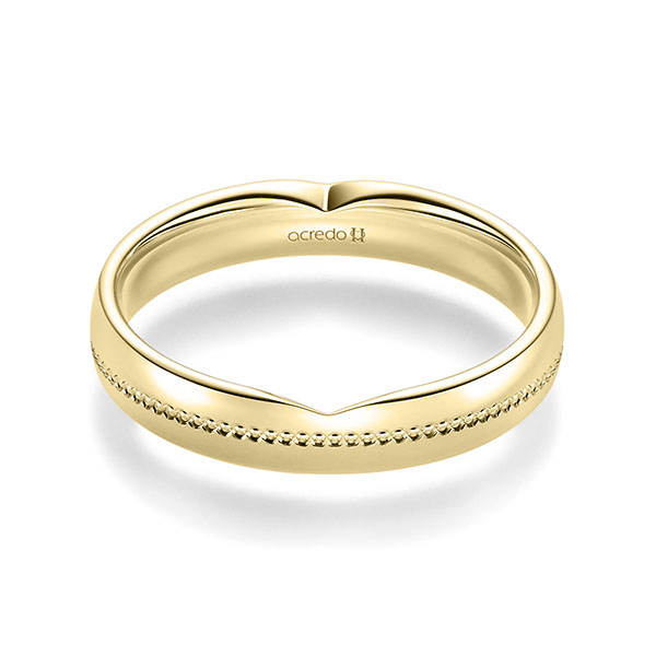 klassischer Trauring/Ehering in Gelbgold 585 von acredo