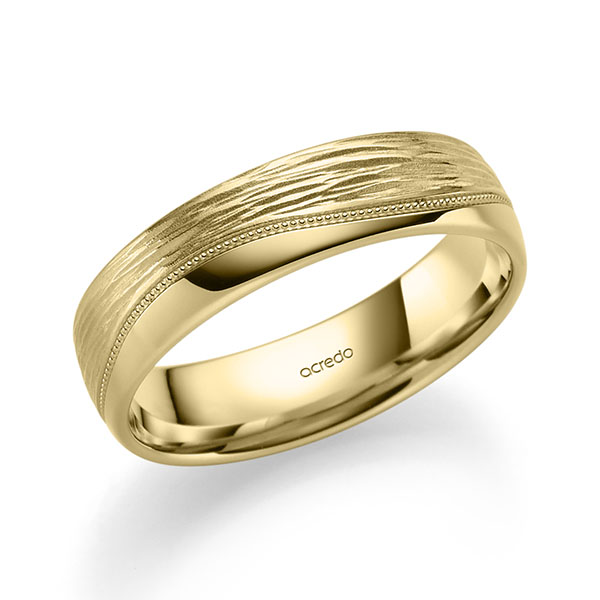 klassischer Trauring/Ehering in Gelbgold 585 von acredo