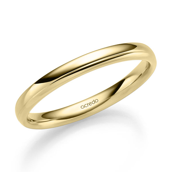 klassischer Trauring/Ehering in Gelbgold 585 von acredo - A-2544-7 klassischer Trauring/Ehering in Gelbgold 585 von acredo - A-2544-7