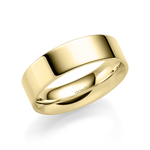 klassischer Trauring/Ehering in Gelbgold 585 von acredo