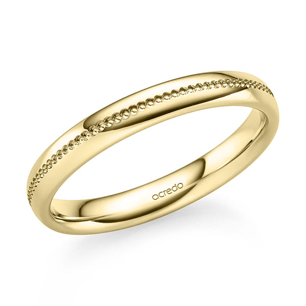 klassischer Trauring/Ehering in Gelbgold 585 von acredo - S-1353-4