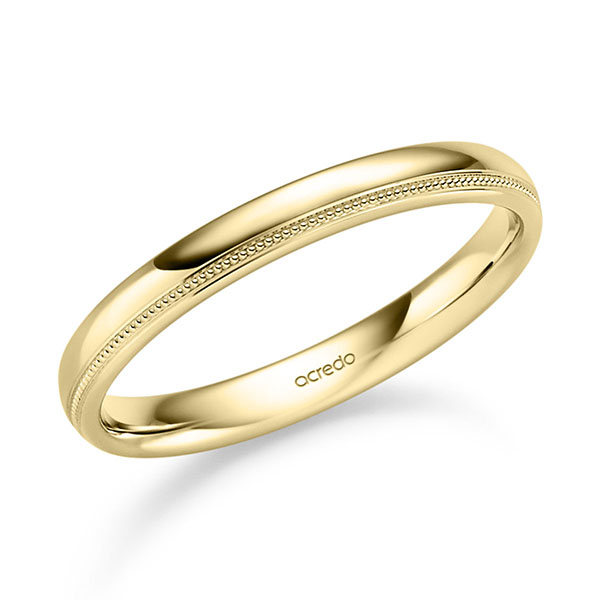 klassischer Trauring/Ehering in Gelbgold 585 von acredo - S-1445-4