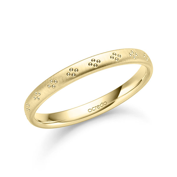 klassischer Trauring/Ehering in Gelbgold 585 von acredo - S-1478-1
