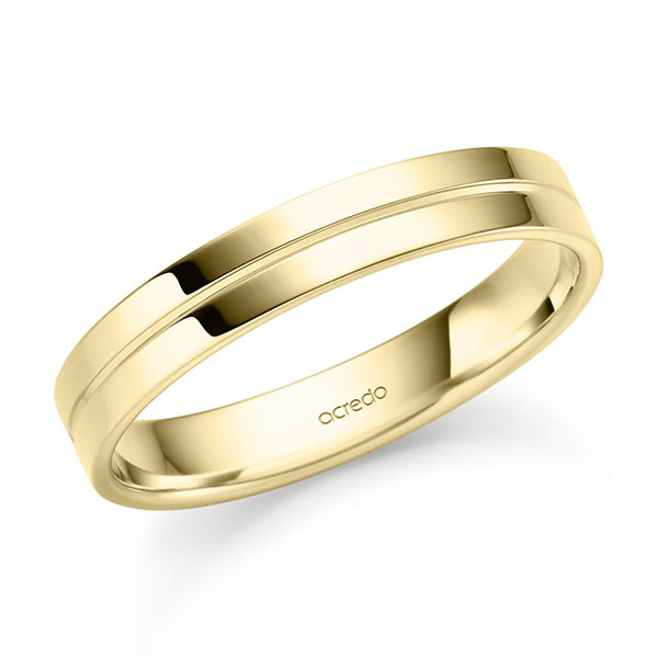 klassischer Trauring/Ehering in Gelbgold 585 von acredo - S-1485-1