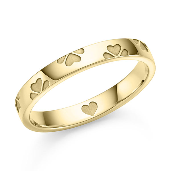 klassischer Trauring/Ehering in Gelbgold 585 von acredo
